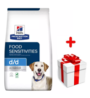 HILL'S PD Prescription Diet Canine d/d Kaczka i Ryż (Duck and Rice) 12kg + niespodzianka dla psa GRATIS!