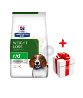HILL'S PD Prescription Diet Canine r/d 1,5kg + niespodzianka dla psa GRATIS!