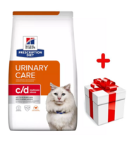 HILL'S PD Prescription Diet Feline c/d Urinary Stress 8kg + niespodzianka dla kota GRATIS!