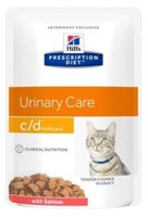 HILL'S PD Prescription Diet Feline c/d Urinary Stress Łosoś 12 x 85g saszetka