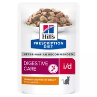 HILL'S PD Prescription Diet Feline i/d 12 x 85g z kurczakiem - saszetka