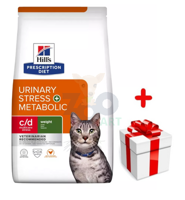 HILL'S PD Prescription Diet c/d Urinary Stress+ Metabolic Feline 1,5kg + niespodzianka dla kota GRATIS!