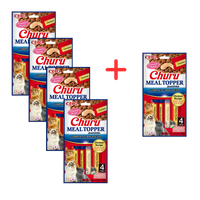 INABA  Cat Meal Topper Chicken Recipe 4x14 (56g) 4+1 GRATIS