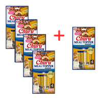 INABA  Cat Meal Topper Chicken wiith Cheese Recipe 4x14 (56g) 4+1 GRATIS