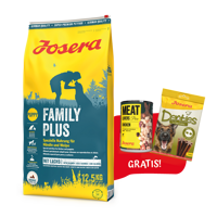 JOSERA Family Plus 12,5kg + Denties 180g & Meatlovers 400g GRATIS!!