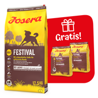 JOSERA Festival 12,5kg + 2x900g GRATIS!!