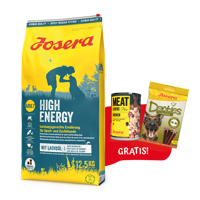 JOSERA High Energy 12,5kg + Denties 180g & Meatlovers 400g GRATIS!!