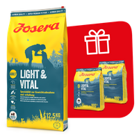 JOSERA Light & Vital 12,5kg + 2x900g GRATIS!!
