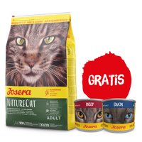 JOSERA NatureCat 10kg + 2x puszka 200g GRATIS!!