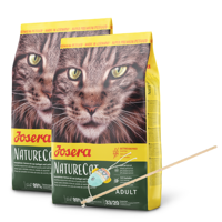 JOSERA NatureCat 2x2kg + Zabawka dla kota wędka GRATIS