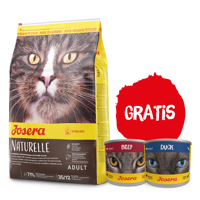 JOSERA Naturelle 10kg + 2x puszka 200g GRATIS!!