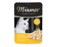 Miamor Feine Filets - mokra karma dla kota filety kurczaka z tuńczykiem 100g
