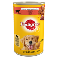 PEDIGREE Adult mokra karma pełnoporcjowa dla dorosłych psów, z wołowiną w galaretce 6x1200g