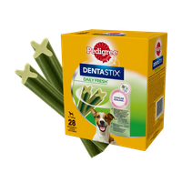 PEDIGREE® DentaStix™ Daily Fresh – karma uzupełniająca o smaku kurczaka, dla psów małych ras– 4x110g