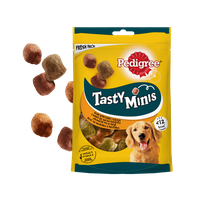 PEDIGREE Tasty Minis 130g - przysmak dla dorosłych psów, o smaku kurczaka i kaczki