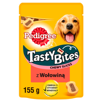 PEDIGREE Tasty Minis 155g - przysmak dla dorosłych psów, o smaku wołowiny i drobiu