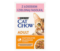 PURINA Cat Chow Adult Łosoś i zielona fasolka 85g Saszetka