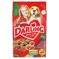 PURINA Darling z pyszną mieszanką wołowiny i kurczaka 10 kg/Opakowanie uszkodzone (2333) !!! 