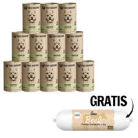 Paka Zwierzaka Jagnięcina i jabłko z miętą 12x400g +  kiełbaska treningowa gratis GRATIS !!! 