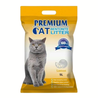 Premium Cat Żwirek Bentonitowy Zbrylający - Cytrynowy dla kota 5L