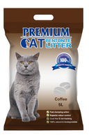 Premium Cat Żwirek Bentonitowy Zbrylający - Kawowy dla kota 5L
