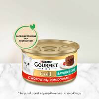 Purina Gourmet Gold wołowina w pomidorach 85g