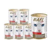 RAFI Cat Kawałki z wołowiną w sosie 6x415g