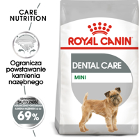 ROYAL CANIN CCN Mini Dental Care 3kg karma sucha dla psów dorosłych, ras małych, redukująca powstawanie kamienia nazębnego