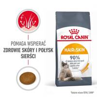 ROYAL CANIN Hair&Skin Care 2kg karma sucha dla kotów dorosłych, lśniąca sierść i zdrowa skóra