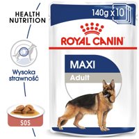 ROYAL CANIN Maxi Adult 10x140g karma mokra w sosie dla psów dorosłych ras dużych