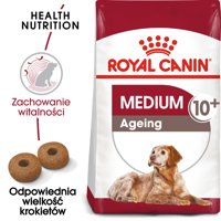 ROYAL CANIN Medium Ageing 10+ 15kg karma sucha dla psów dojrzałych po 10 roku życia, ras średnich/Opakowanie uszkodzone (3018) !!!