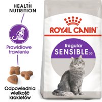 ROYAL CANIN  Sensible 4kg 33 karma sucha dla kotów dorosłych, o wrażliwym przewodzie pokarmowym/Opakowanie uszkodzone (7417) !!! 