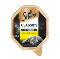 SHEBA® Classics 85g Koktajl Drobiowy - mokra karma dla kotów w pasztecie