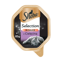 SHEBA® Selection 85g z Cielęciną - mokra karma dla kotów w sosie