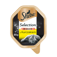 SHEBA® Selection 85g z Kurczakiem - mokra karma dla kotów w sosie