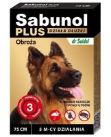 Sabunol Plus - Obroża przeciw pchłom i kleszczom dla psa 75cm