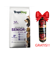 TROPIDOG Premium Senior 12kg  + Baton mięsny GRATIS!!!