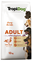 TROPIDOG Premium adult medium & large breed kaczka z ryżem 12kg