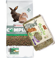 VERSELE-LAGA Cuni Adult Complete 8kg Pokarm dla królików + Siano dla gryzoni 250g