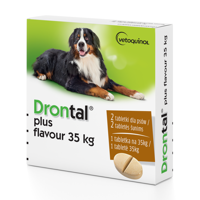 VETOQUINOL Drontal Plus Flavour 35kg Tabletki Dla Psów 2tabl.