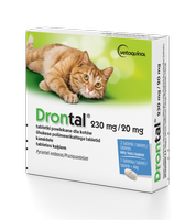 VETOQUINOL Drontal - preparat przeciwpasożytniczy dla kotów (2tabl.)