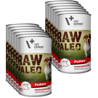 Vetexpert RAW PALEO puppy beef 12x400g - wołowina puszka 