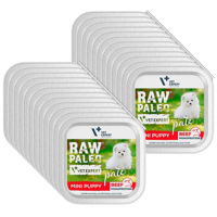 Vetexpert Raw Paleo Pate Mini Puppy Beef 24x150g - wołowina tacka