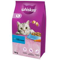 WHISKAS Adult 14 kg - sucha karma dla dorosłego kota, z pysznym tuńczykiem\ Opakowanie uszkodzone (3473) !!! 