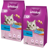 WHISKAS Adult 14kg (2x7kg) - sucha karma dla dorosłego kota, z pysznym tuńczykiem