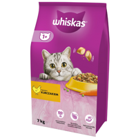 WHISKAS Adult 7 kg - sucha karma dla dorosłego kota, z pysznym kurczakiem