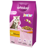 WHISKAS Junior 14 kg - sucha karma dla dla kociąt, z pysznym kurczakiem